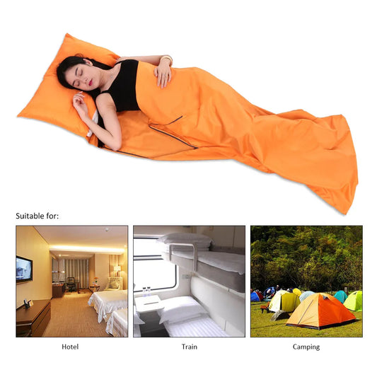 Portable Sleeping Bag Outdoor Travel Camping Hiking sleeping Bag with Pillowcase