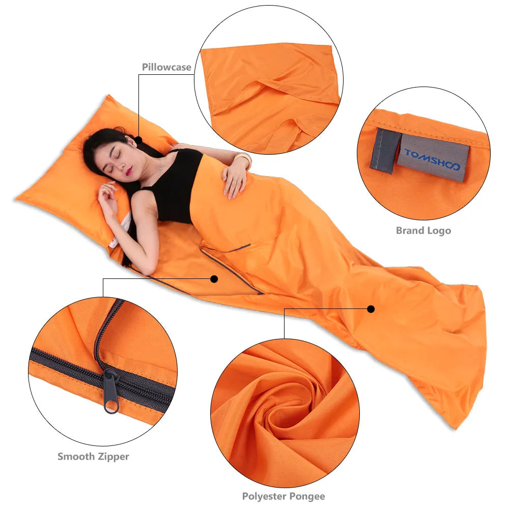 Portable Sleeping Bag Outdoor Travel Camping Hiking sleeping Bag with Pillowcase