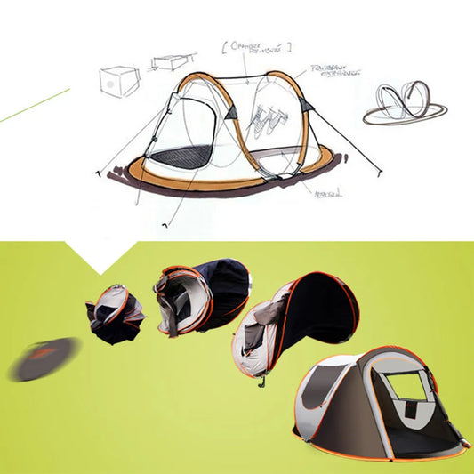 Outdoor Full-Automatic pop up family tent