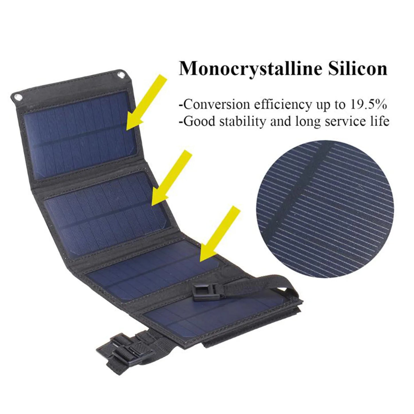 Waterproof Foldable USB Solar Panel Battery Cells Charger